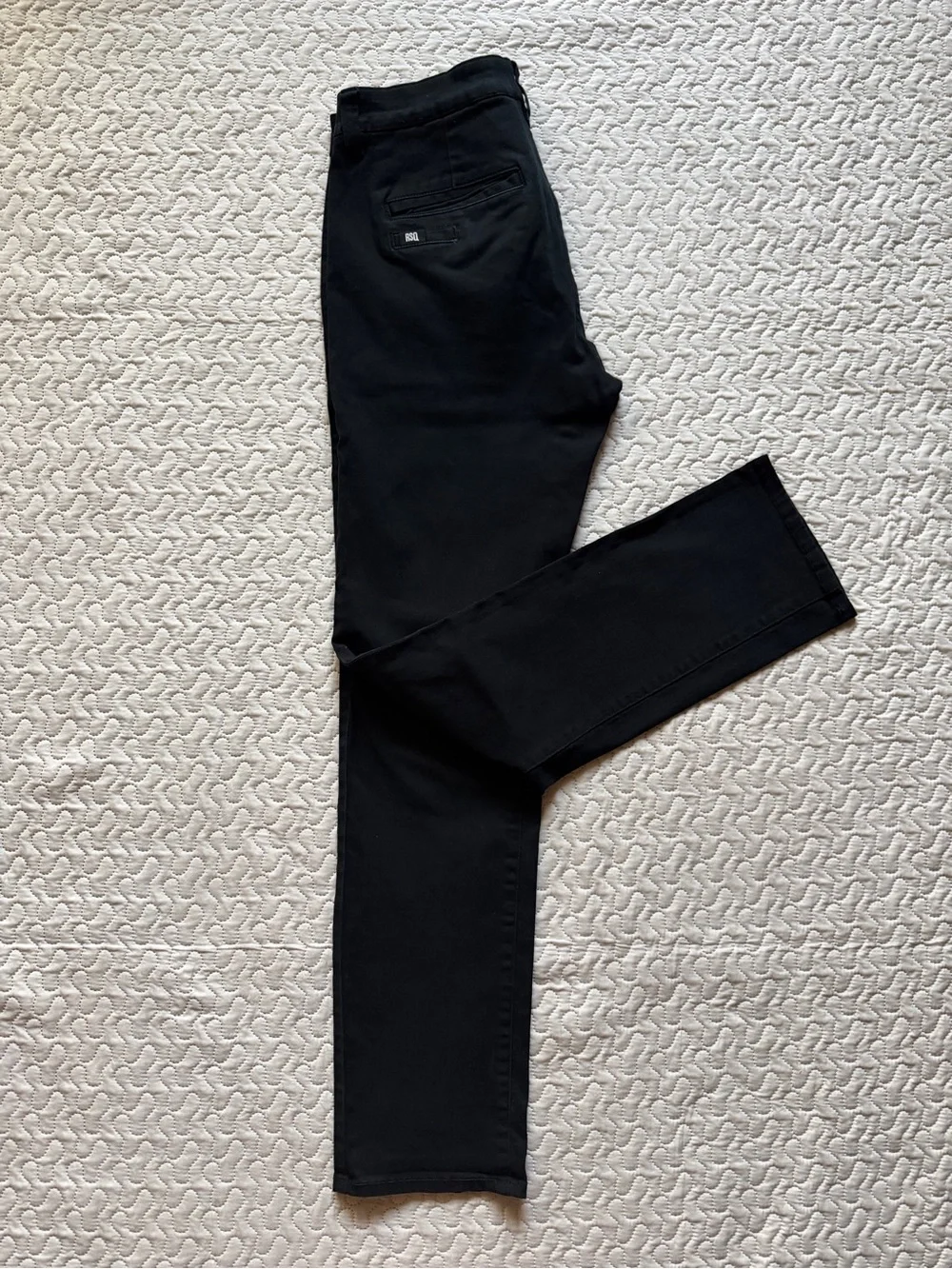 RSQ New York Men’s Slim Straight Stretch Chino Black Size 31x32